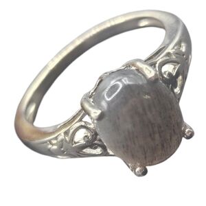 Moonstone Solitaire Ring
